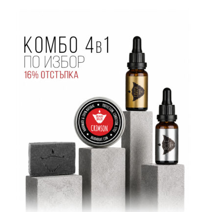 Комплект за Брада Комбо 4 в 1 komplekt za brada 4v1